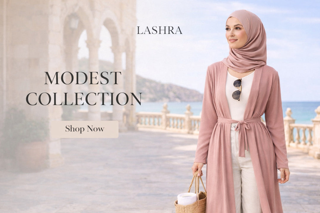 Modest clothing UK for women including dresses co-ord sets and abaya – Lashra
