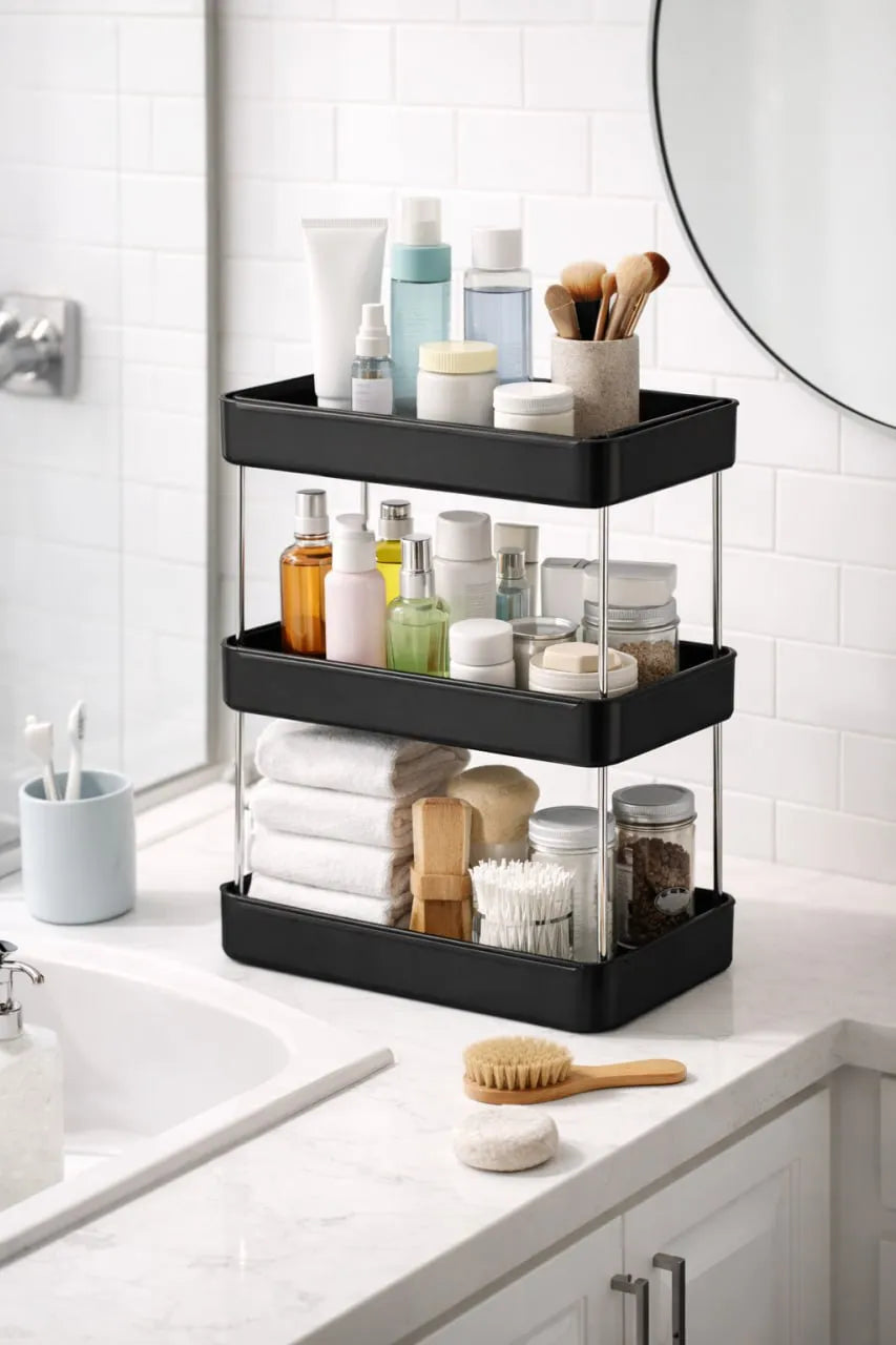 3 Tier Bathroom Countertop Organiser Rack
