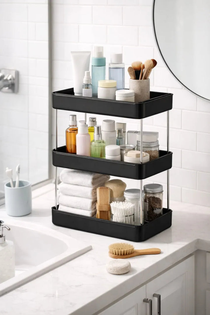 3 Tier Bathroom Countertop Organiser Rack