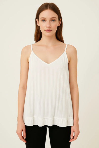 Pleated Sleeveless Vest Tunic Top