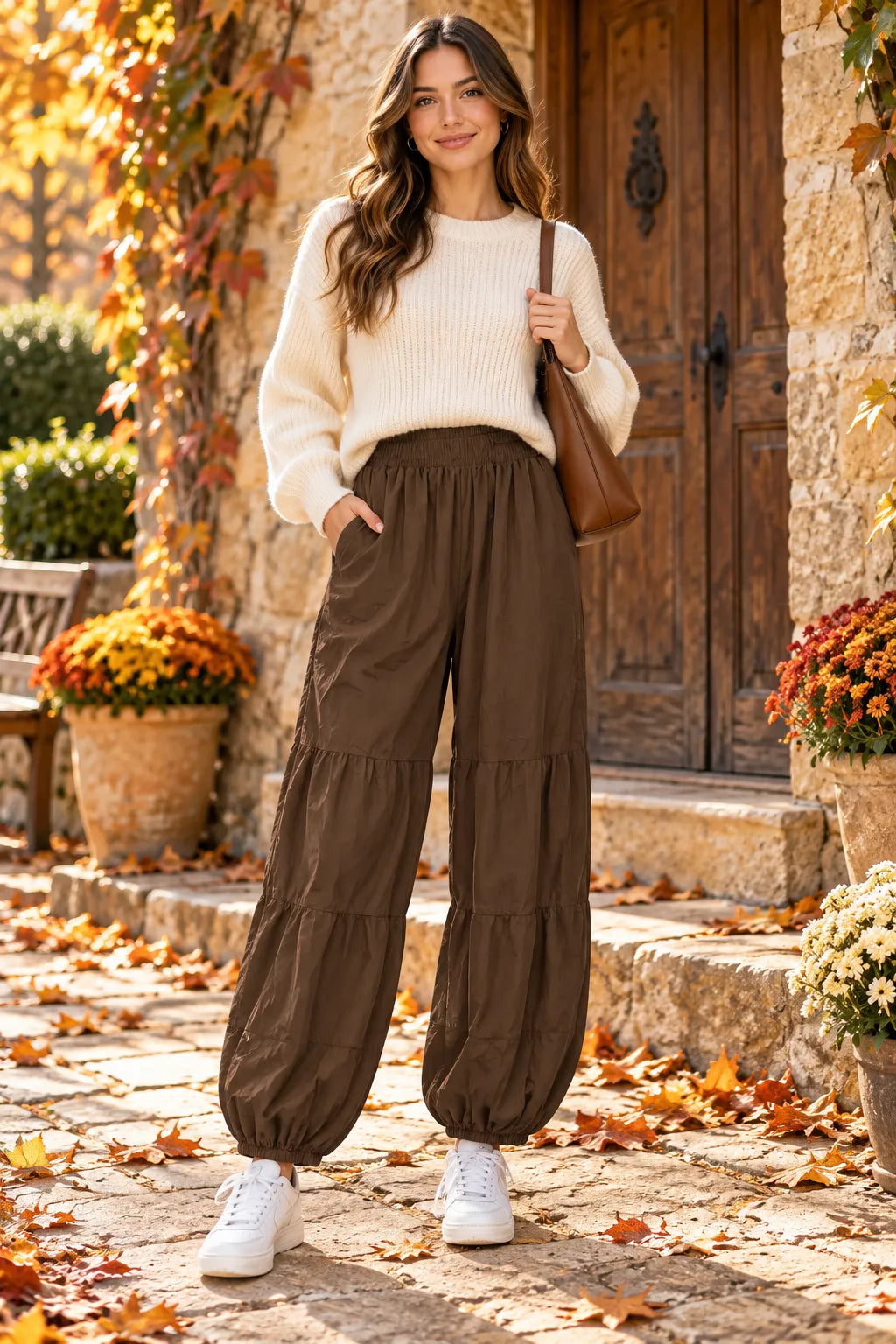 Corduroy Balloon Trousers