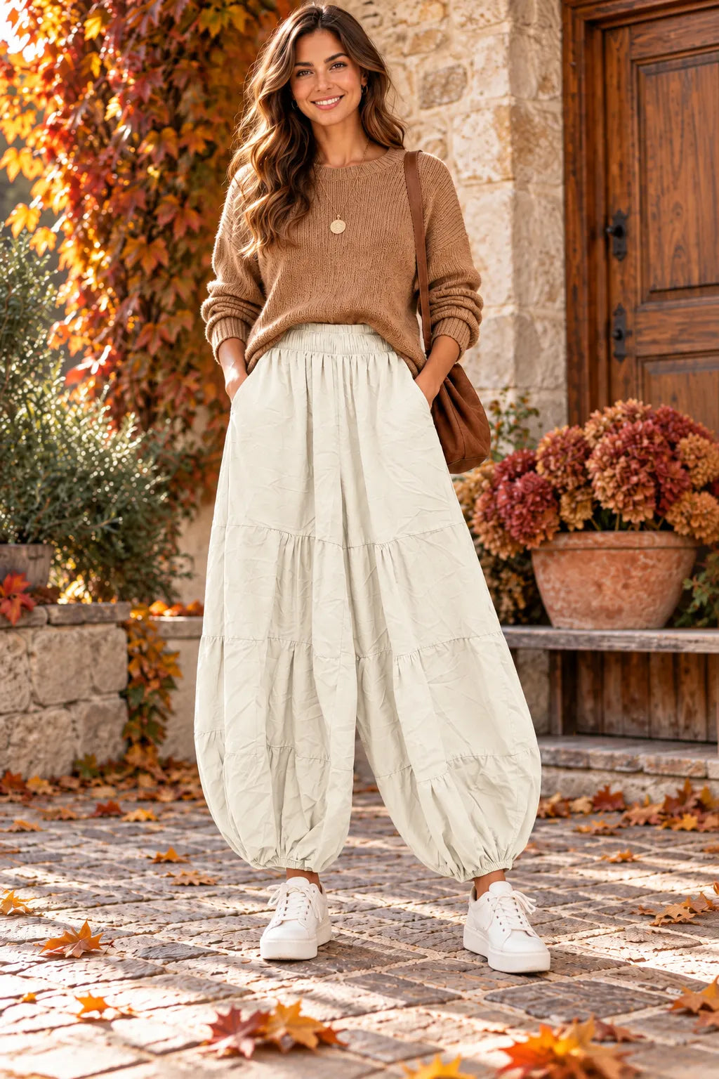 Corduroy Balloon Trousers