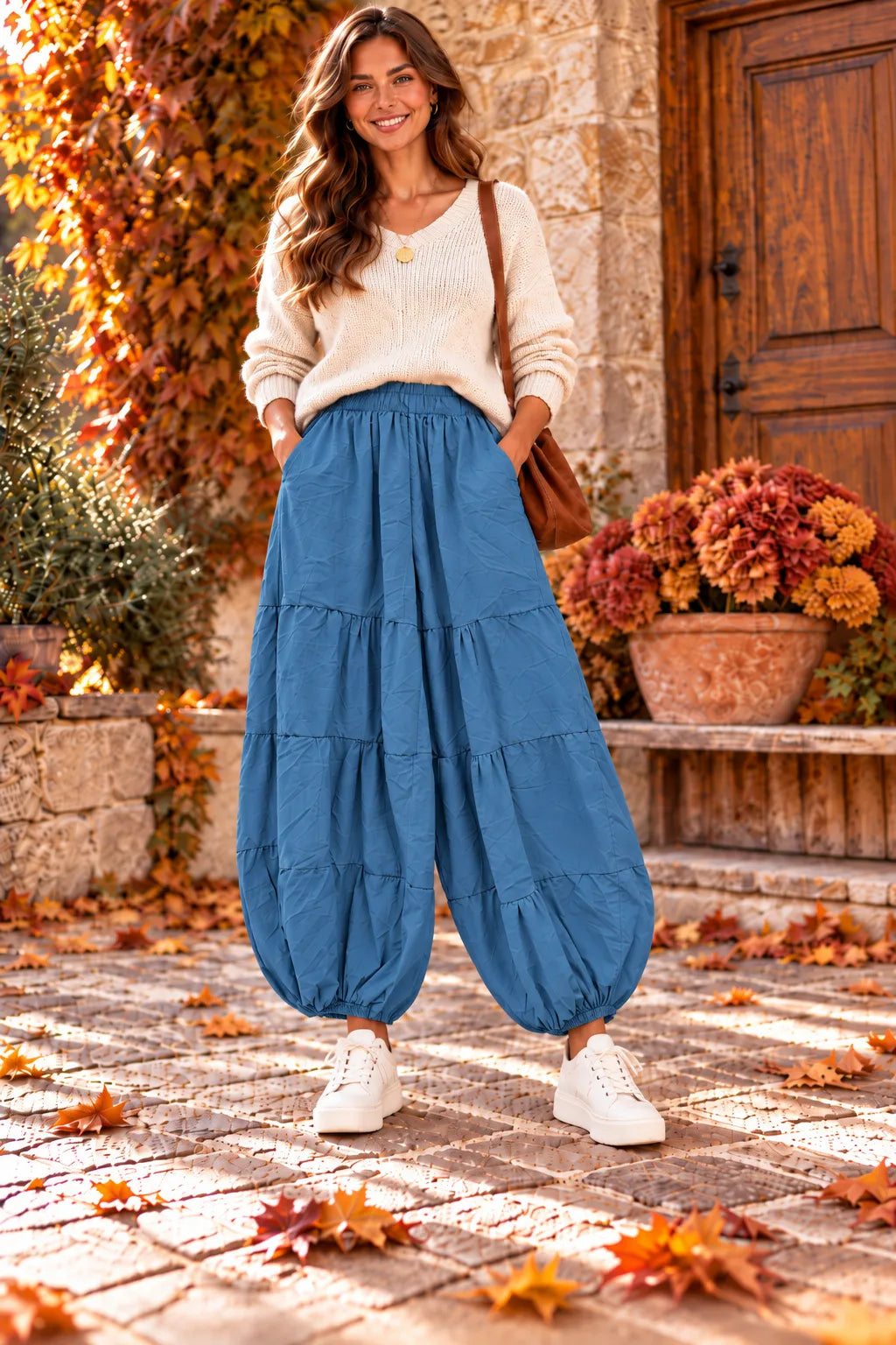 Corduroy Balloon Trousers