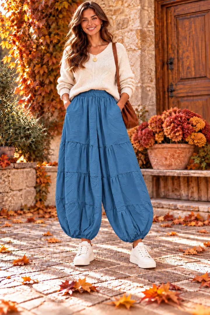 Corduroy Balloon Trousers