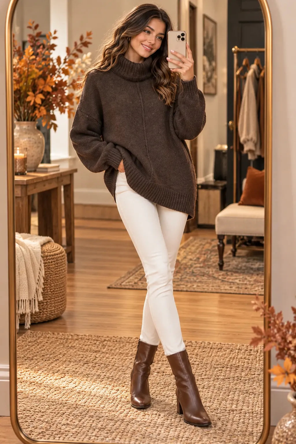 Oversized High Neck Jumper