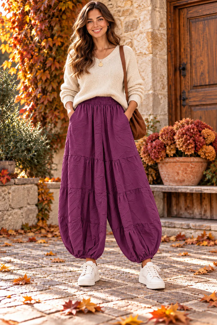 Corduroy Balloon Trousers