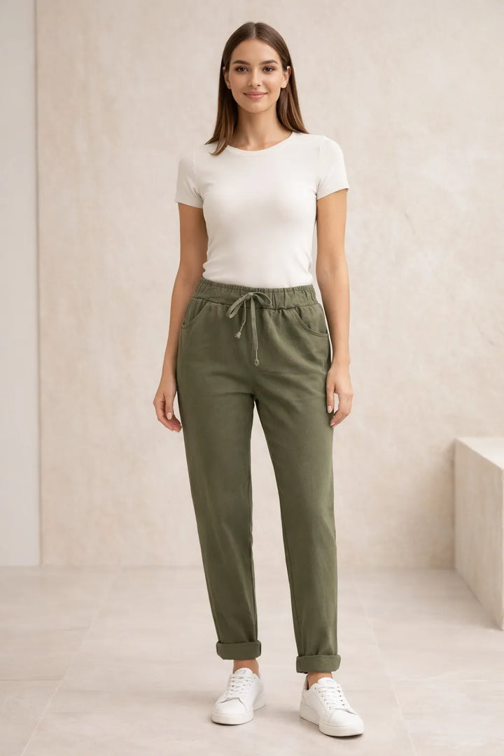 Ladies Magic Pants with Back Pockets.