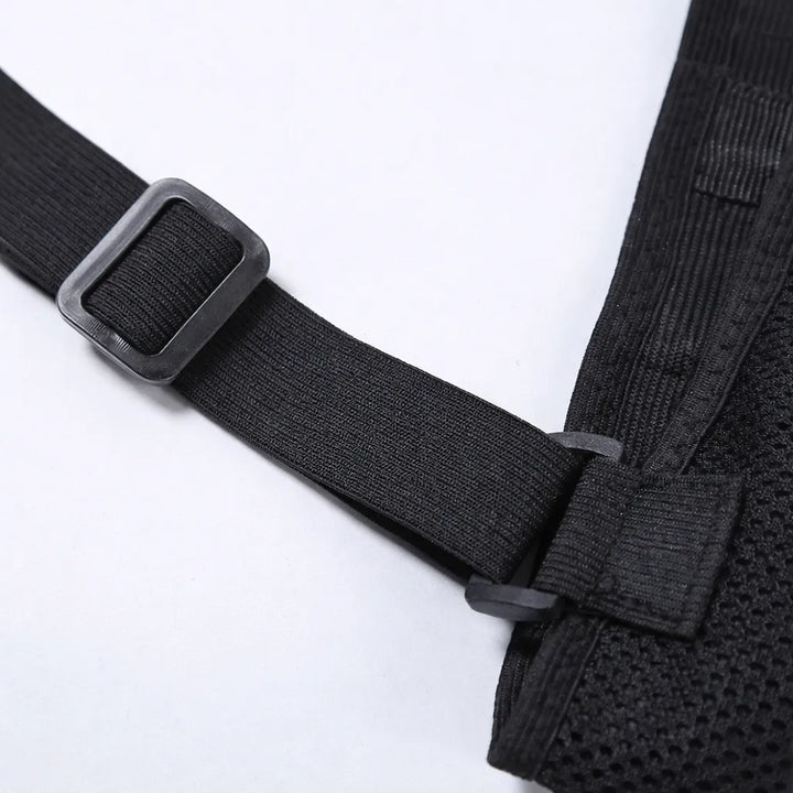 Lumbar Spine Support Belt with Shoulder Straps – Adjustable Back Brace (XS-2XL)