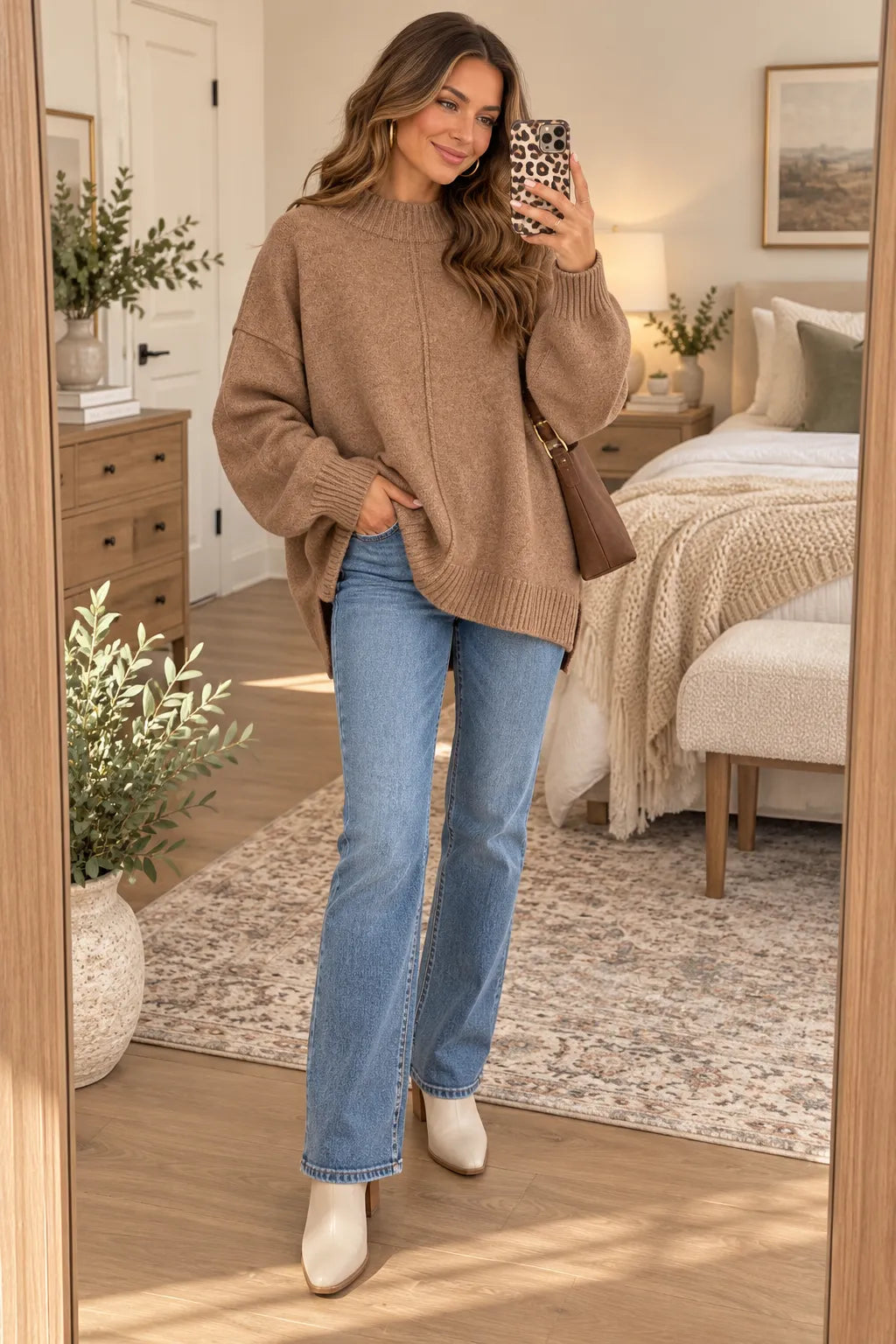 Oversized High Neck Jumper