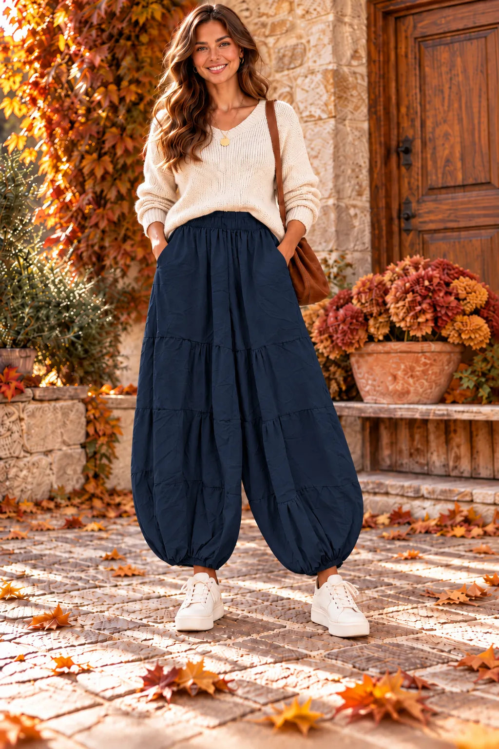 Corduroy Balloon Trousers
