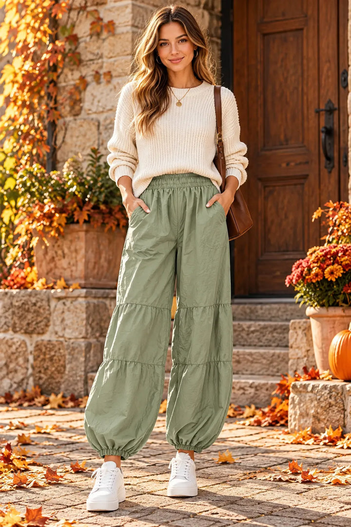Corduroy Balloon Trousers