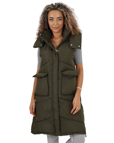 Hooded Mid Length Gillet
