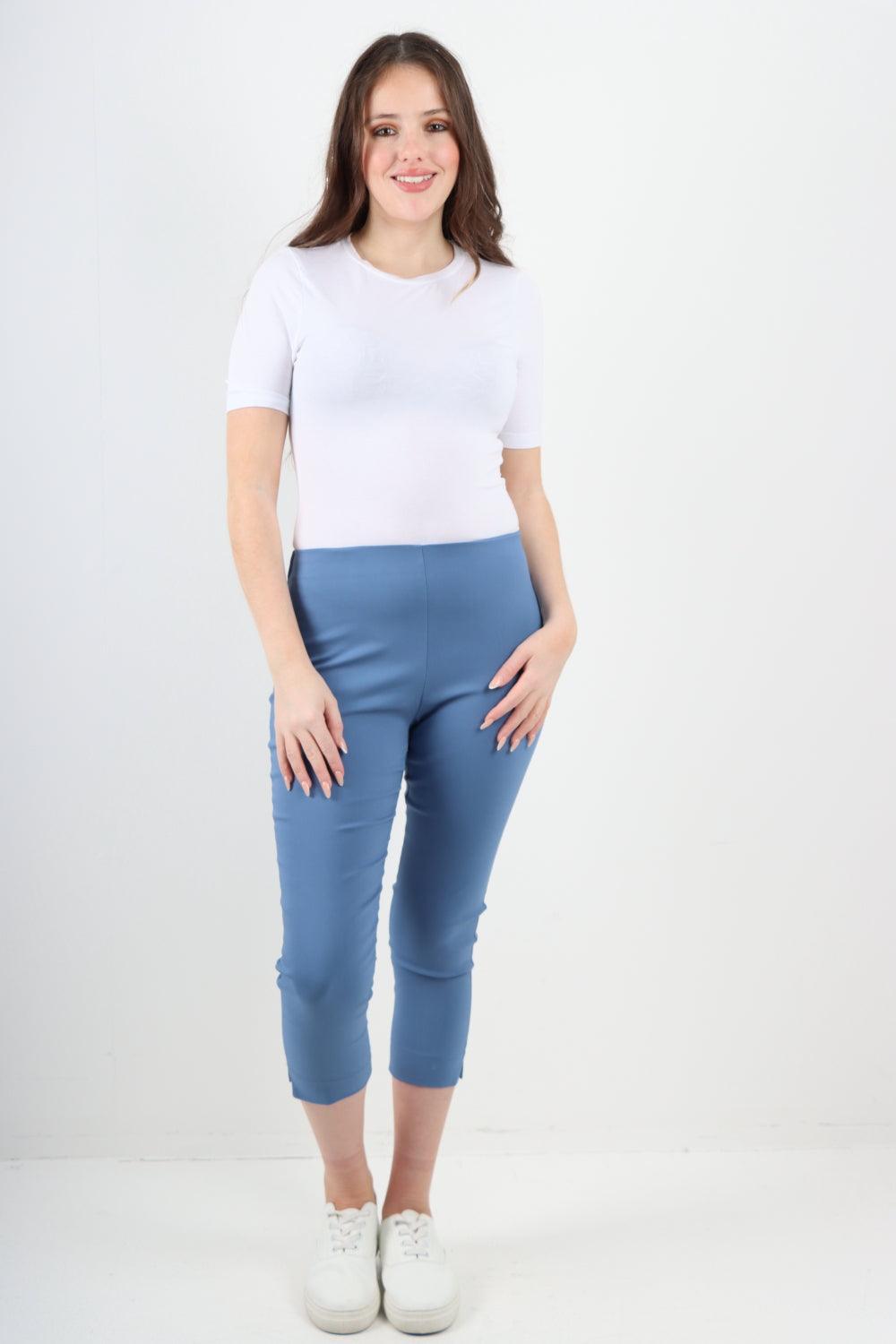 Plain Capri Trousers - Lashra Fashion