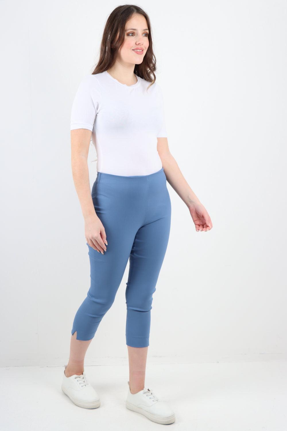 Plain Capri Trousers - Lashra Fashion