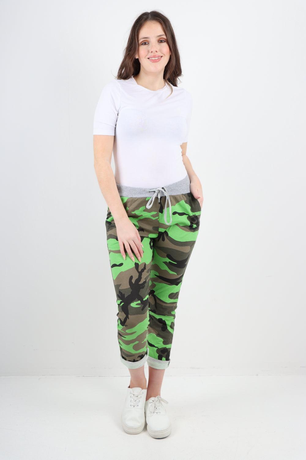 Camo Print Cotton Ladies Trouser - Lashra Fashion
