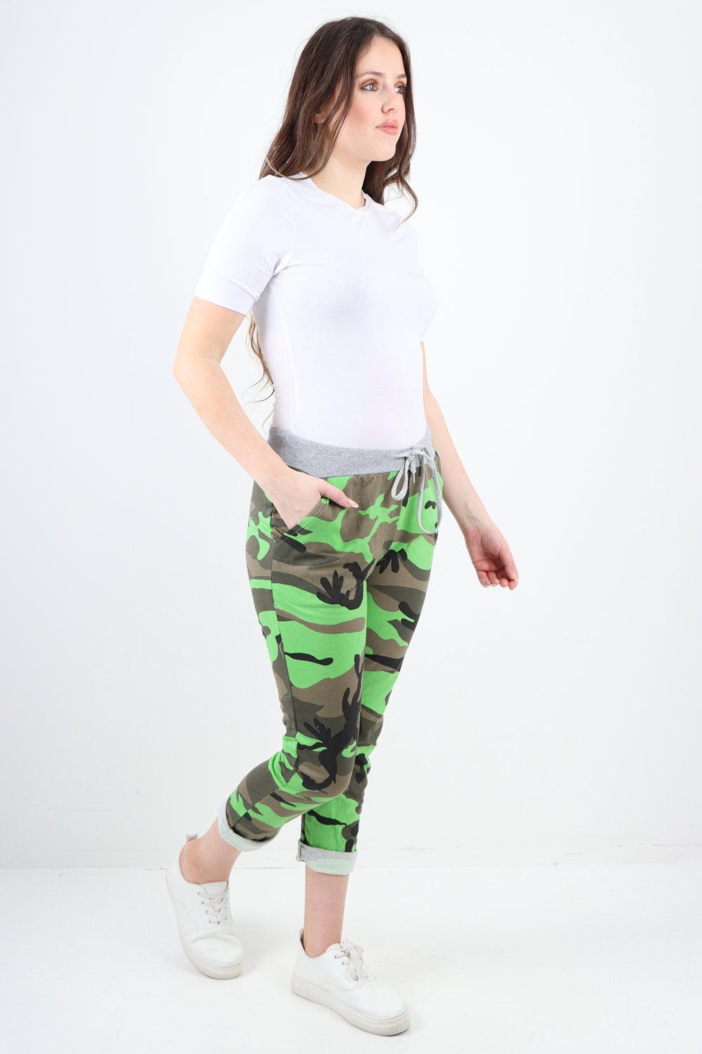 Camo Print Cotton Ladies Trouser - Lashra Fashion