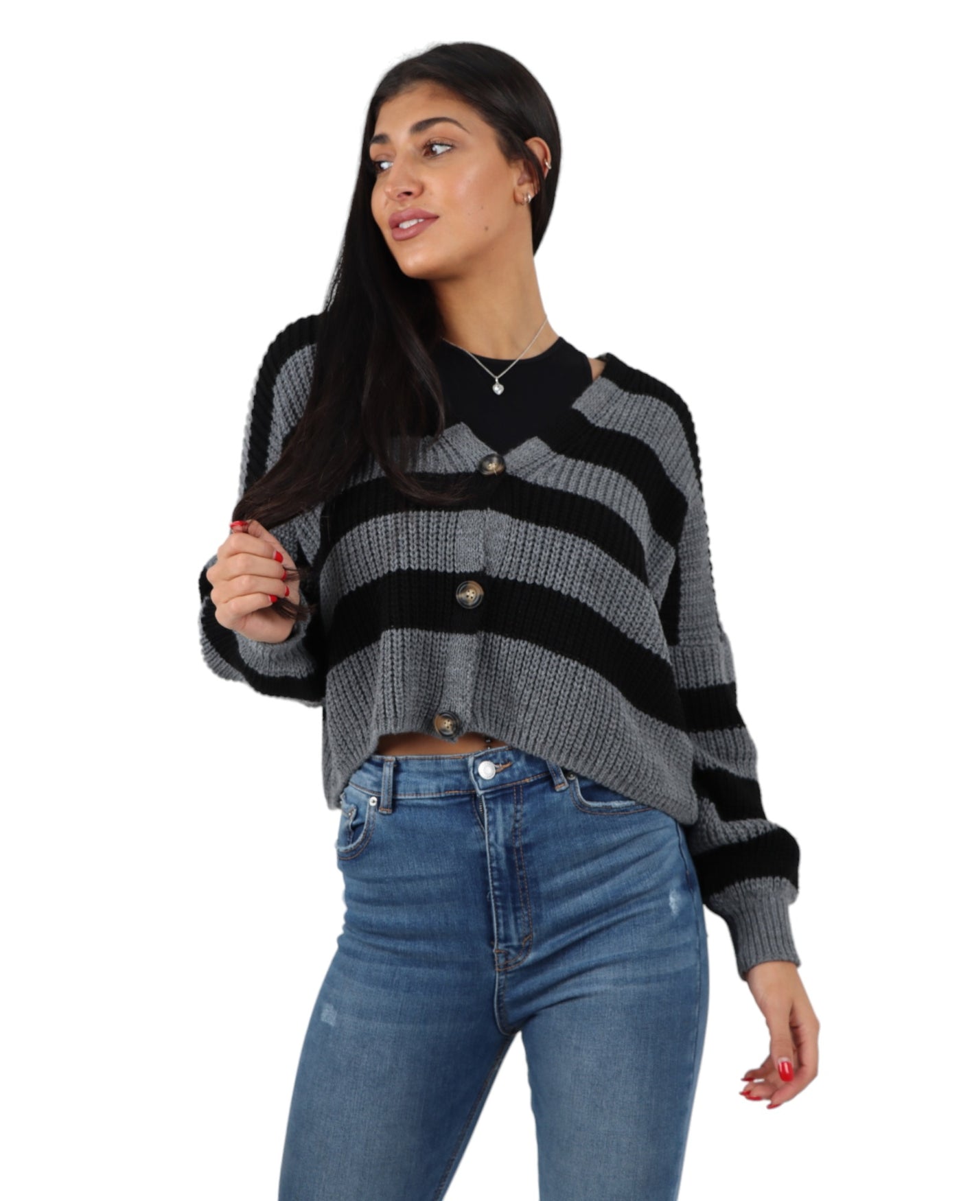 Made In Italy Stripe Jumper Top