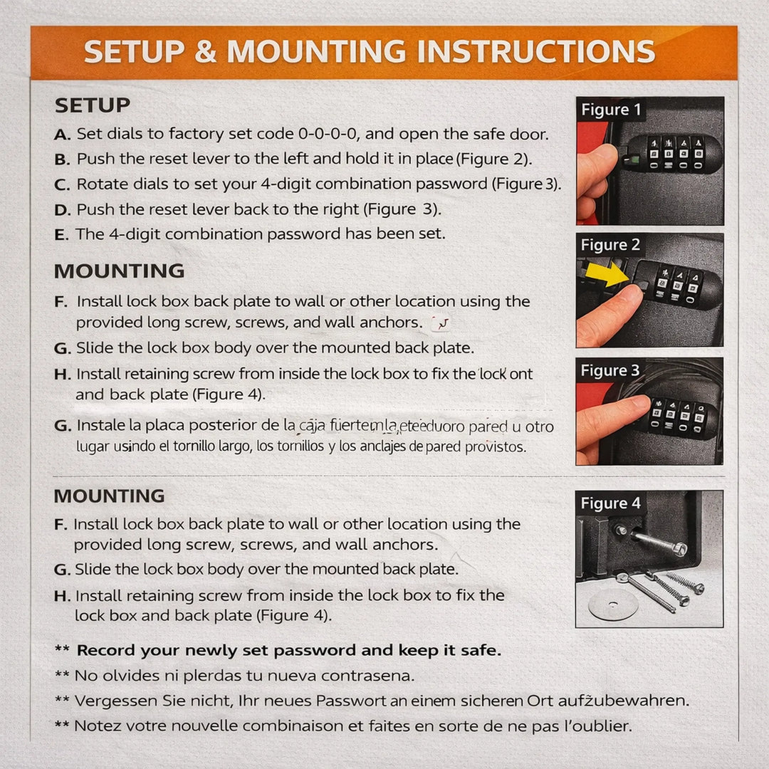 Magnetic Key Holder Setup and mounting instructions