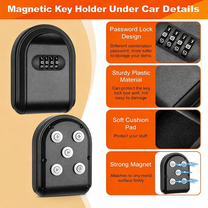Magnetic Key Holder under car details