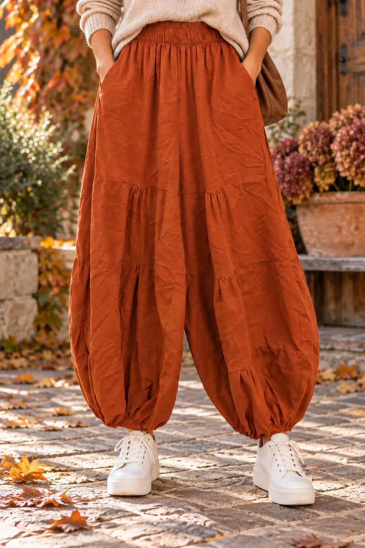 Corduroy Balloon Trousers