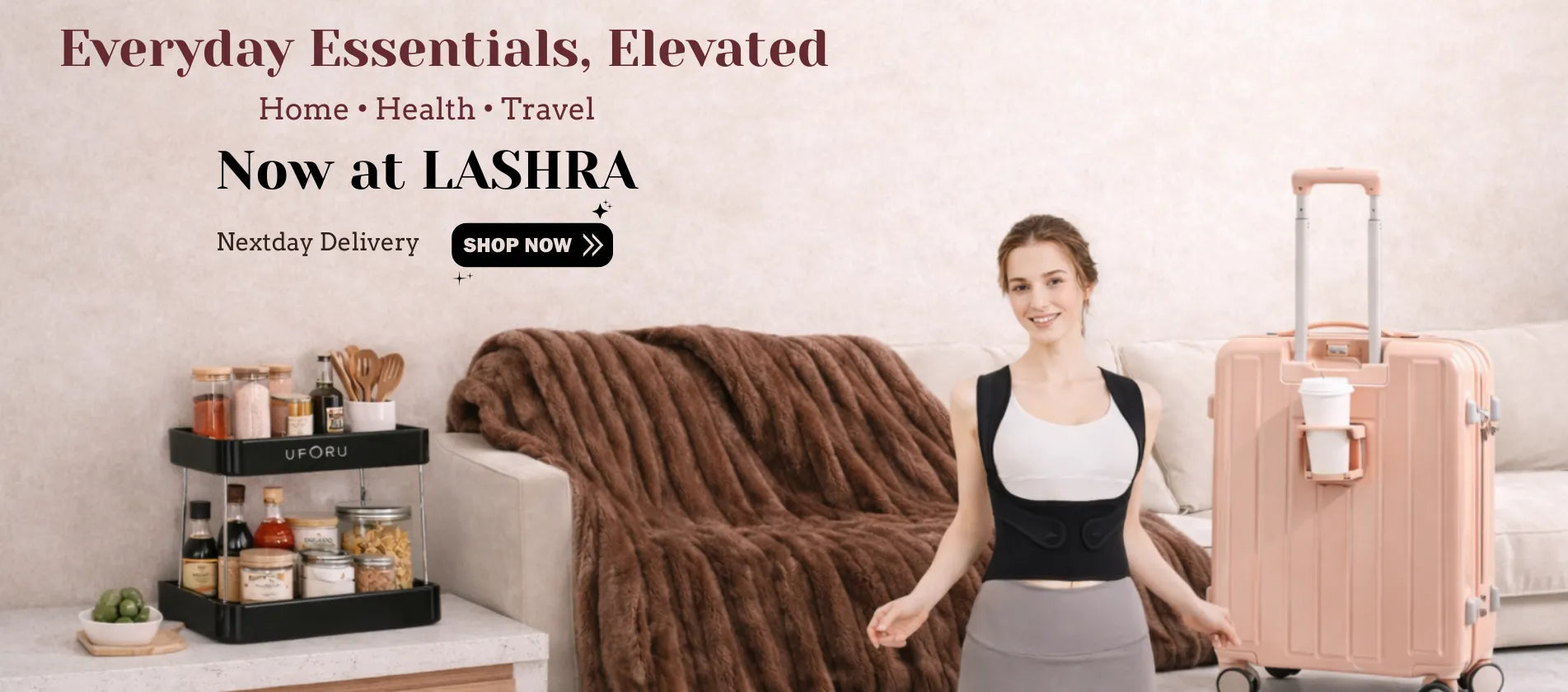 Shop LASHRA Home, Health and Travel collection