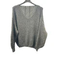 Italian Relaxed Fit V Neck Lana Chunky Knit Jumper