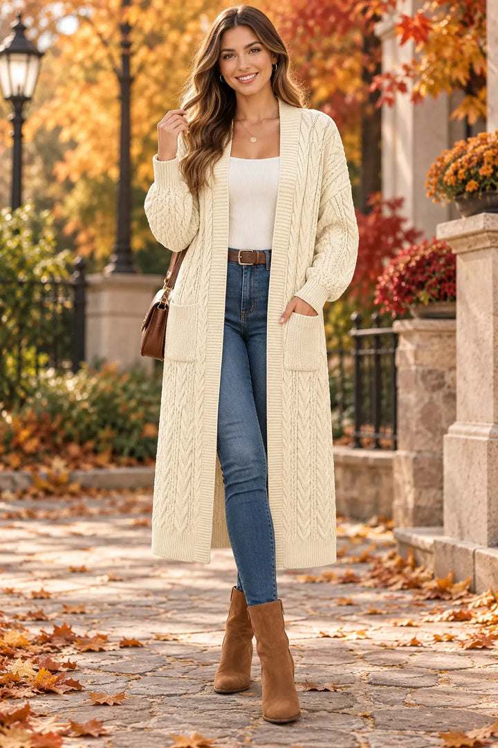 Chunky Knit Longline Cardigan