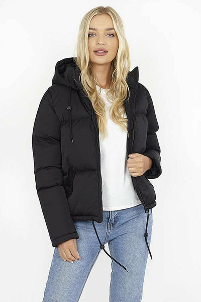 Bubble Padded Hooded Short Winter Puffer Jacket Coat
