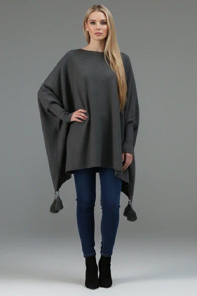 Womens Italian Batwing Jumper winter Poncho Ladies Knitted Cape Plus Size