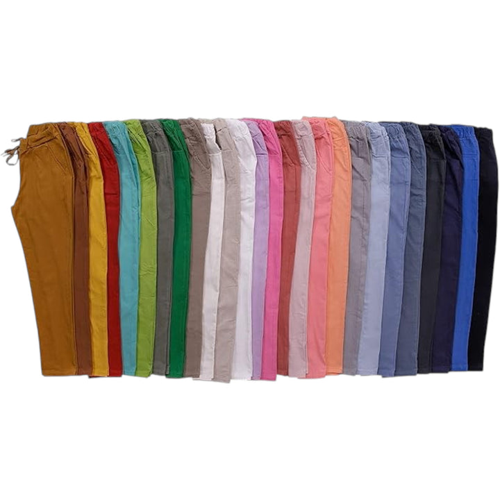 Made In Italy Plain Magic Pants