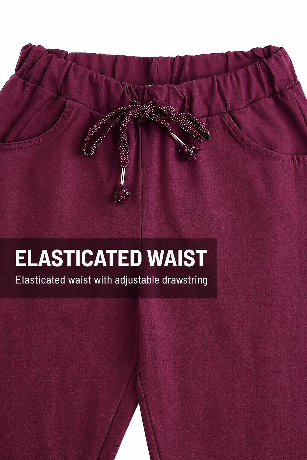 Made In Italy Plain Magic Pants