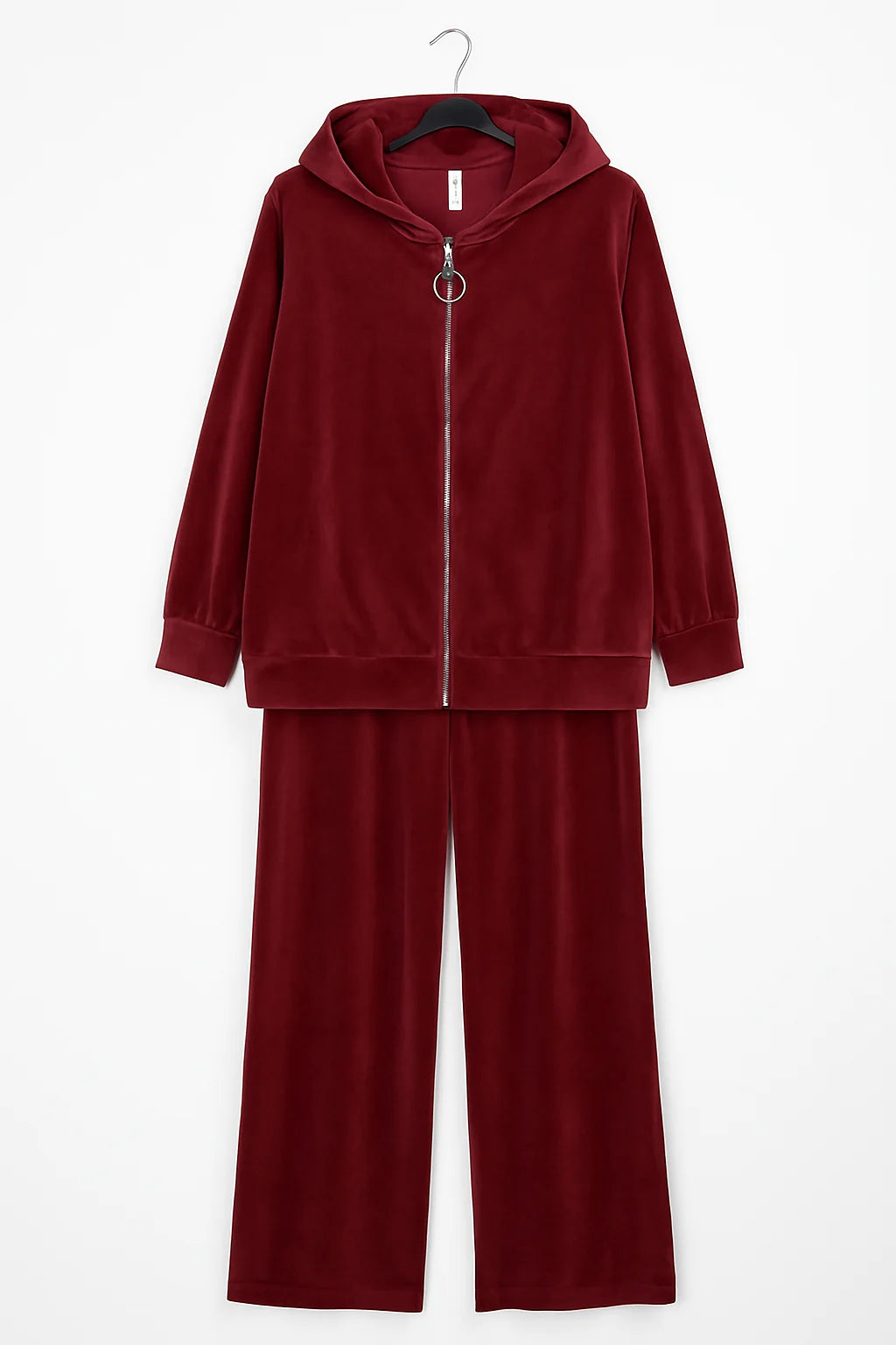 Italian Velour Hooded Loungewear Co Ord Set