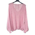 Italian Relaxed Fit V Neck Lana Chunky Knit Jumper