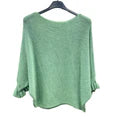 Italian Soft Knit 3/4 Frill Sleeve Jumper Top