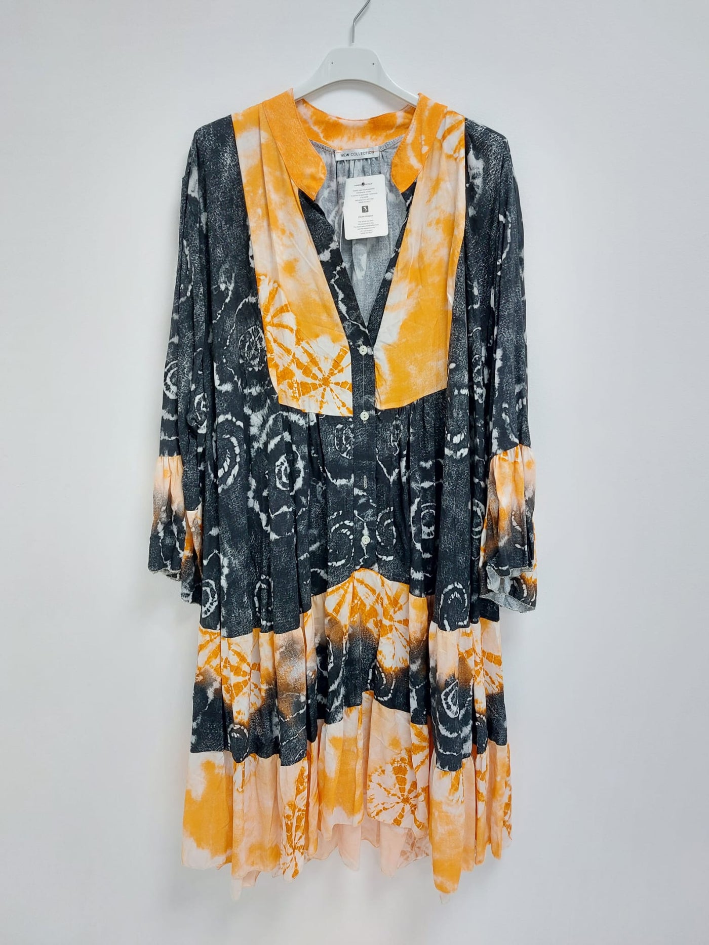 Made In Italy Tie Dye Print Dress