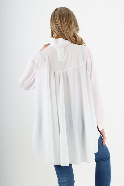Made In Italy Bow Blouse Top