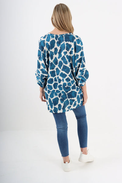 Made In Italy Animal Print Ladies Top