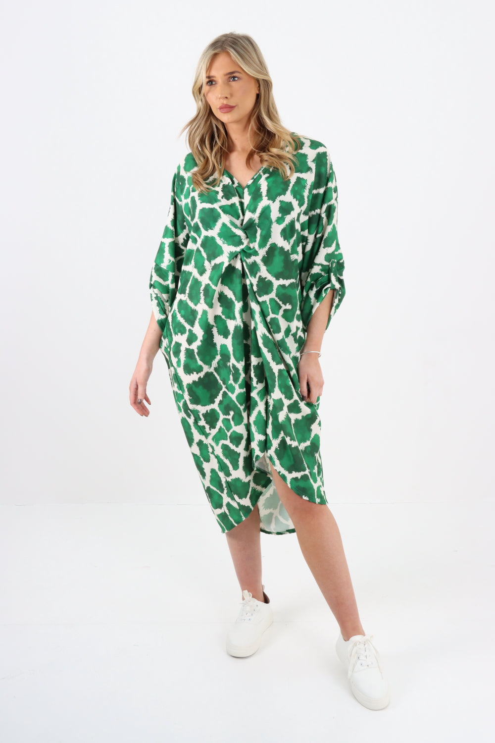 Made In Italy Animal Print Tunic Dress