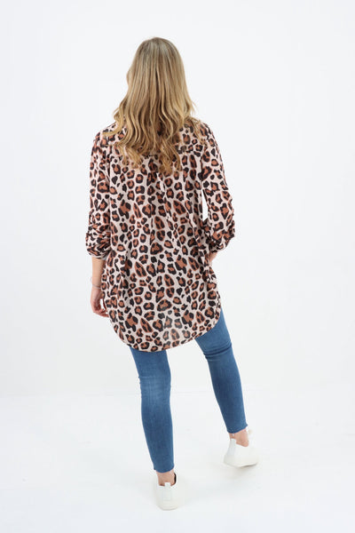 Made In Italy Animal Print Top