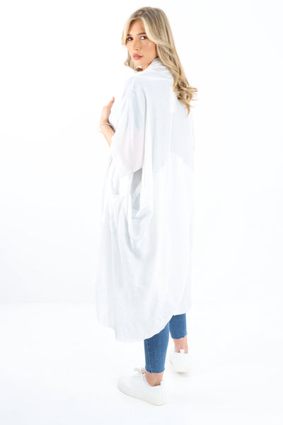Made In Italy Oversized Wrap Tunic