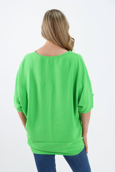 Made In Italy Twist Front Top