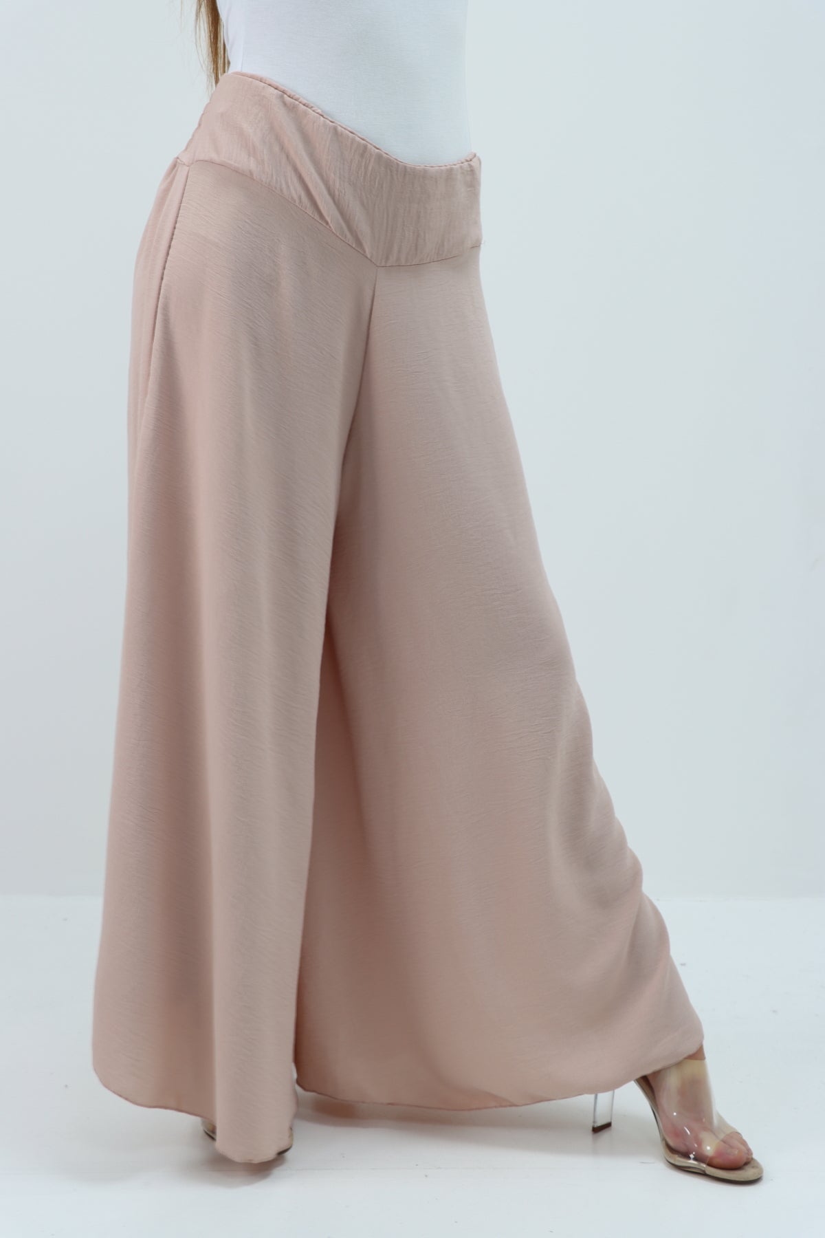 Made In Italy Plain Palazzo Trouser