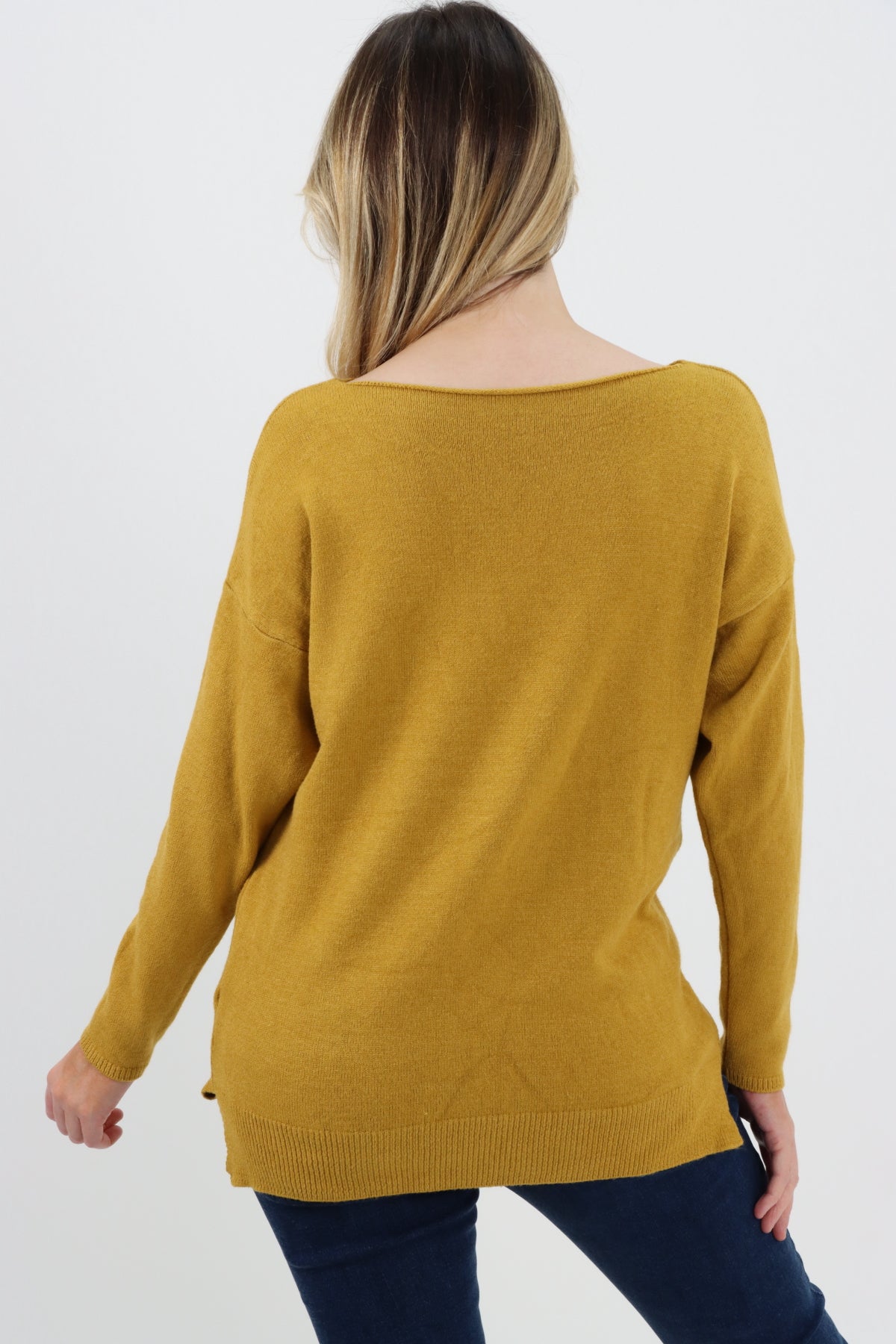 Made In Italy Star Ribbed Jumper Top