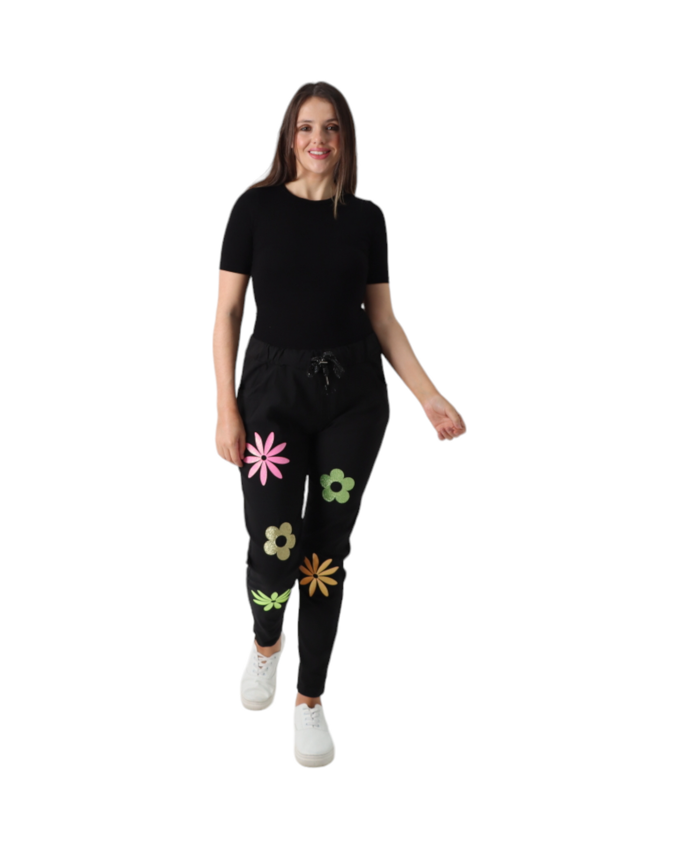 Ditsy Floral Pattern Magic Pant Trouser