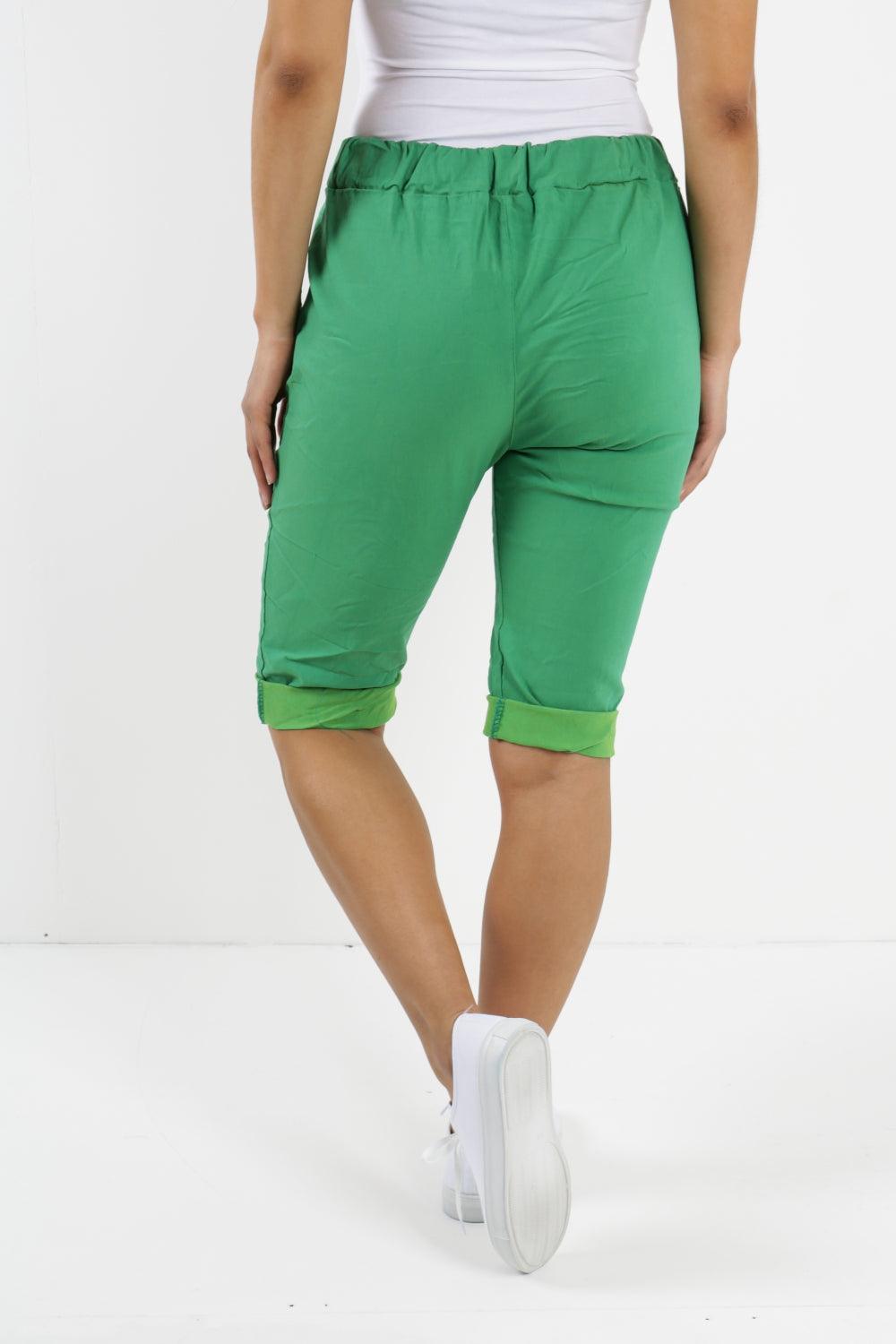 Made In Italy Plain Magic Shorts - Lashra Fashion