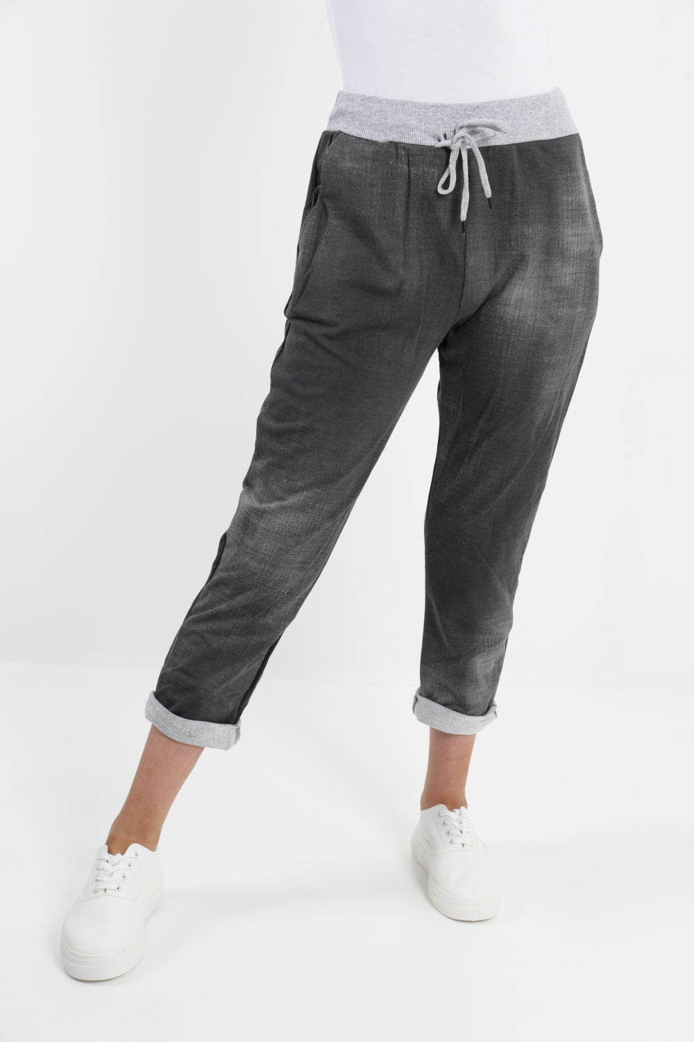 Made In Italy Plain Joggers - Lashra Fashion